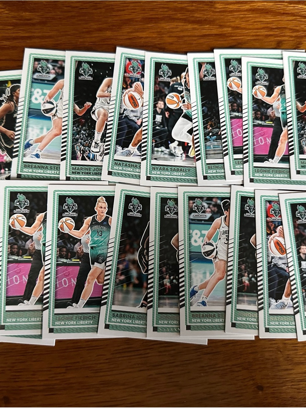 Panini Women's Basketball Card Lot - Green, Black, White